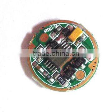 shenzhen 3.7-4.2V 3 modes(low/mid/high) with memory 17mm flashlight driver Circuit Board