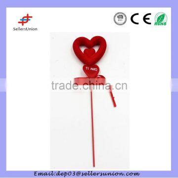 foam material Valentine's Day heart shape gift decoration with stick