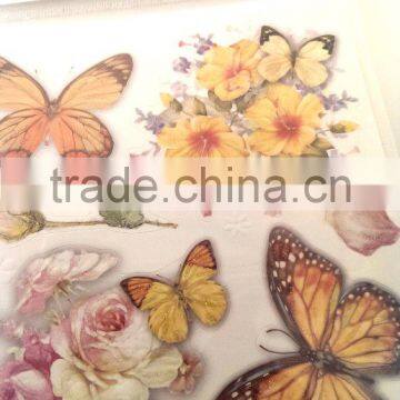 Multi Color Butterfly & Rose Design Sticker, Decorative Shinny Glitter Sticker photo-2