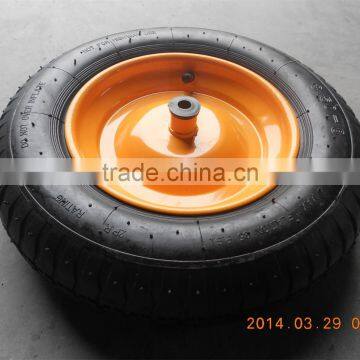 3.50-8 Rubber wheel with plastic bushing