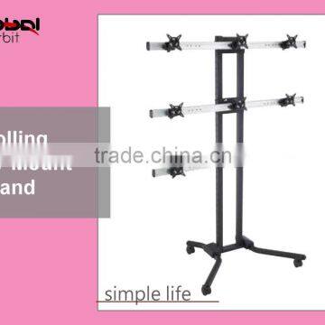 Video Wall Mount Rolling Portable LED TV Mounting Bracket Stand photo-3