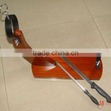 Ham Holder/Ham Stand with ham knife and sharpener