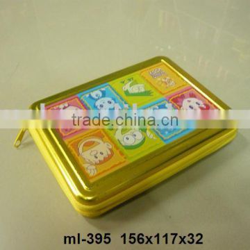 CD box with zipper