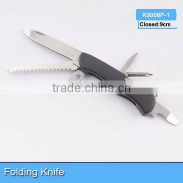 2014 New design Stainless steel multi folding pocket strider knife tools K9006P-1