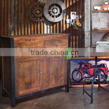 Buffet Industrial Style For Living Room with Mango Wood Antique