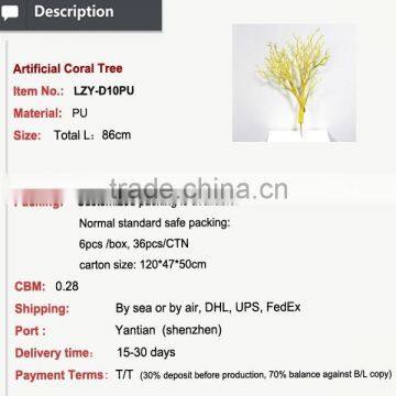 Artificial Dry Tree Branch for Festival Decoration Golden Coral Tree for Jewelry Hanging Table Setting Centerpieces photo-2