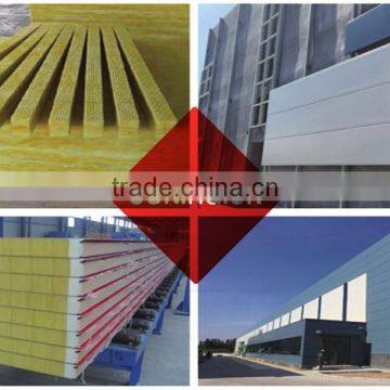 high quality air conditioning room sandwich panel with glass wool building materials