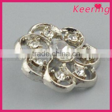 Keering New Arrival Decorative Fashionable Shiny Metal Rhinestone Button for Garments WBK-1493 photo-4