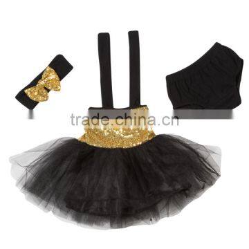 Wholesale Tulle Fluffy Ballet Baby Tutu Skirt For Girls Colorful Sequin Casual Dress Set photo-2