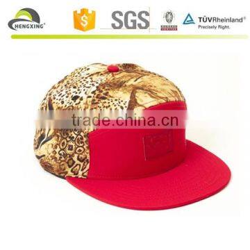 2015 Fashion Custom 6 Panel Snapback Hats With Embossed Leather Label photo-2