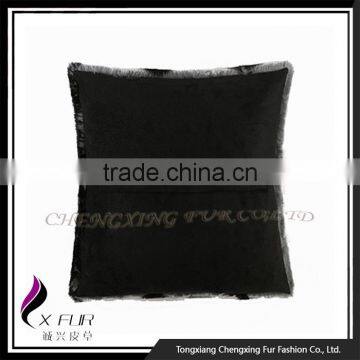 CX-D-103 Excellent Decorative Rex Rabbit Fur Cushion Covers photo-5