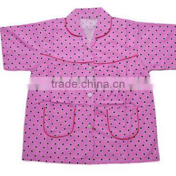 2017 Custom Made Pajamas Black Polka Dots Girls Pajamas Set photo-2