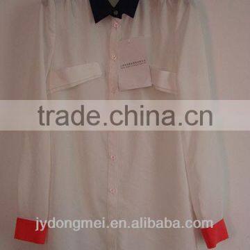 2015chiffon Blouse Long Sleeve Fashion Style