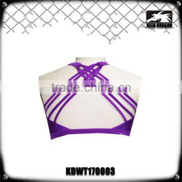 Women Stretchable Safety Embroidery Surfing Sports Bra/Seamless Vest photo-3