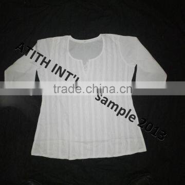 Cotton Embroidered Ladies Kurtis photo-4