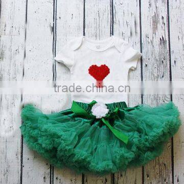 Patriotic Pettiskirts Sets Girls Clothing Cotton Top Set Skirts Chiffon Pettiskirt Set TuTu photo-2