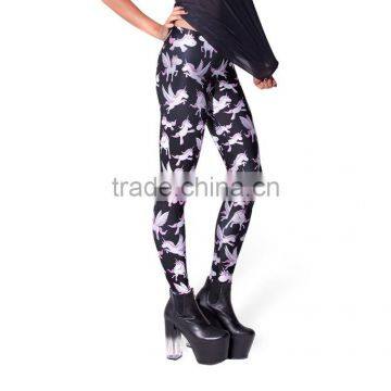Wholesale Stretch Fabric Custom Logo Womens High Waist Leggings 2017 photo-3
