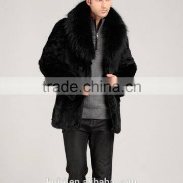 2015 Winter Fashion Mens Faux Fur Coat Thick Warm Jackets Full Length Parka Fox Fur Coats Plus Size Man's Overcoat photo-4