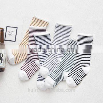 Kids Ombre Strip Children Sock for Girl Lovely Girl Sock Colorful Cotton Socks for 1-10 Years Baby Girl Clothes photo-3