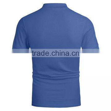 Polo Shirts Wholesale China Mercerized Cotton Flat Knit Strip T-shirt photo-4