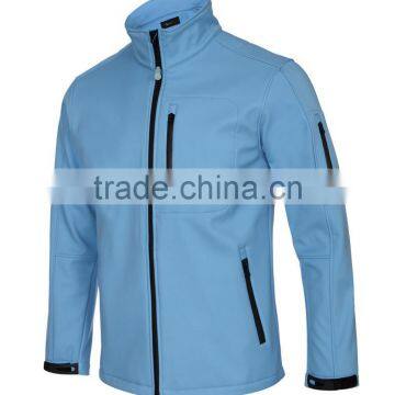 High Collar Windproof Men Zipper Polar Fleece Jacket