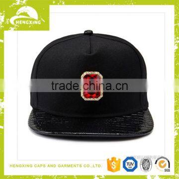 Snakeskin Python Leather Snapback Bulk Plain Snapback High Quality Blank Snapback Hats photo-2