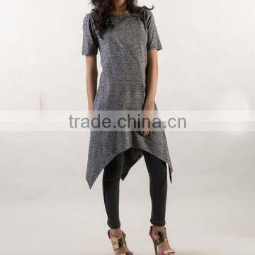 Custom Super Longline t Shirt With Asymmetric Hem photo-5