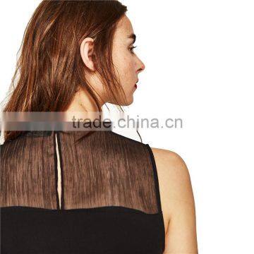 2017 OEM Summer Nifty Asymmetric Frilled Round Neck Women Sarafan photo-4