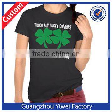 Customized Black Shirt Wholesale, Tee Shirt Printing Women