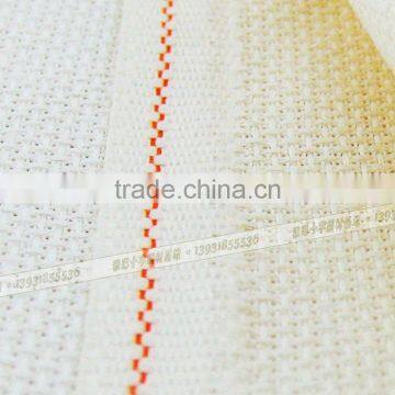 Hot Sell High Quality China 100% Cotton Fabric 14 CT Clear Hole Beige White Cross Stitch Cottonfabric photo-2