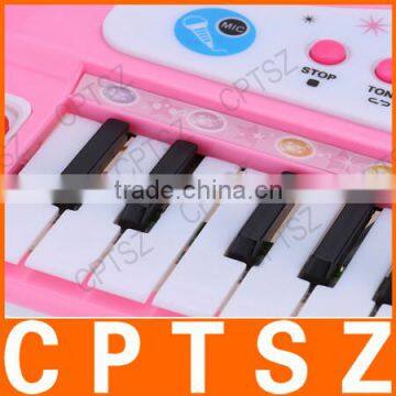 37 Keys Cartoon Mini Electronic Keyboard Music Toy With Microphone and USB Port Educational Electone Gift for Children Kids Babi photo-3