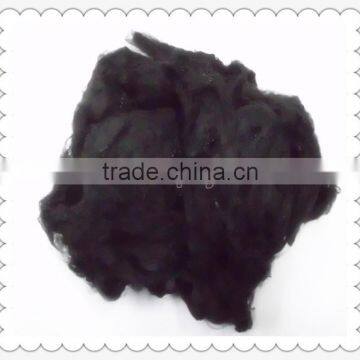 1.5D virgin black polyester staple fiber