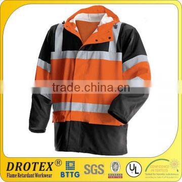 Waterproof Uniform FR Rainwear Hi-Vis Windproof Jacket