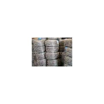 Four Barbs Galvanized Iron High Tensile Barbed Wire Fence For Highway