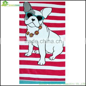 China Custom Printed Beach Towel Cute Custom Print Beach Towel 2017