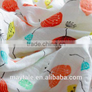 100% Organic Cotton Muslin Swaddle Blanket 47"x47" photo-2