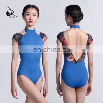 117141043 Halter Fashion Bare Back Ballet Leotards