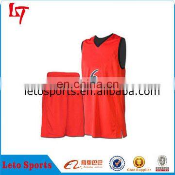 100%polyester Soft Cheap Mesh Basketball Jerseys/ Latest Popular Sublimation Basketball Uniform