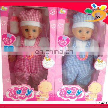 Lovely 14" baby doll,lovely girl baby doll,boy baby doll