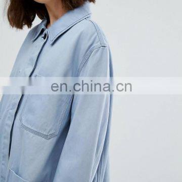 Gold Supplier Dust Coat Button Shoulder Two Pocket OEM Chinese Winter Coat photo-4