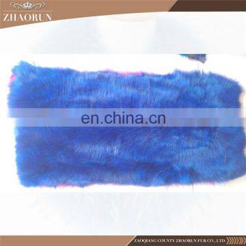 100% Real Fox Fur Plate / Dyed Color Fox Fur Skin Plate For Clothes & Garments photo-5