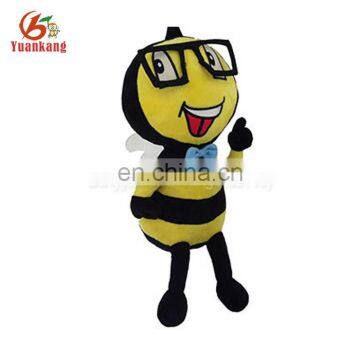 custom stuffed plush flying bumble bee soft toy