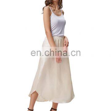 Kate Kasin Women's 35" Comfortable Champagne Satin Waist Slip Half Slip Undergarment KK000264-2 photo-4