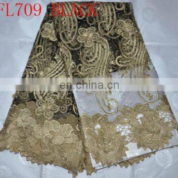 organza embroidery lace fabric for clothing(FL709) embroidery french lace