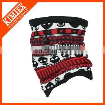 Fashion printing polar fleece neck scarf hat