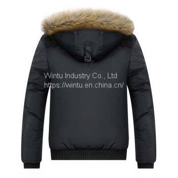 OEM Wholesale Black Winter Hoodie Jacket photo-2