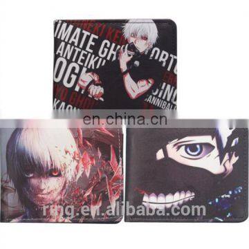 Anime Tokyo Ghoul Wallet Ken Kaneki Purse Card Pack Men Wallet Money Bag Credit Card Holders New Dollar Bill Wallets