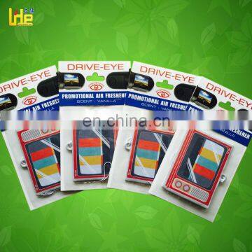 Notebook pattern quality fragrance paper air freshener for cars