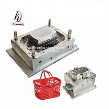 chinese supplier plastic supermarket basket mould making