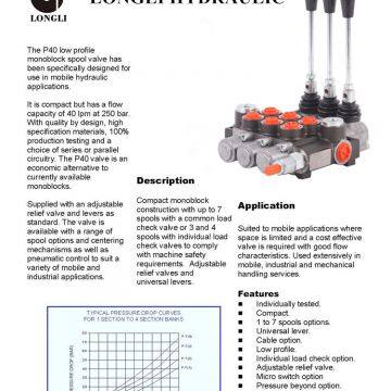 3P40 Low Profile Monoblock Spool Valve photo-5